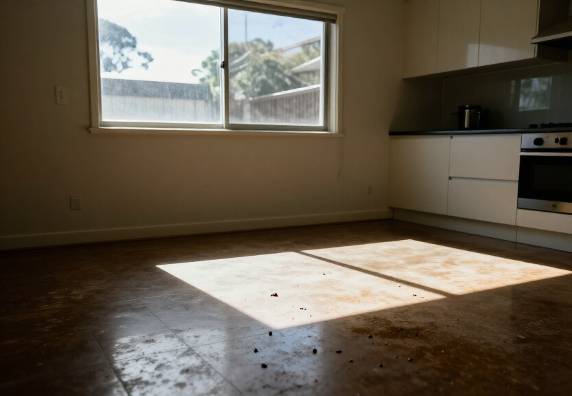 Rat infestation in a Redfern warehouse before treatment